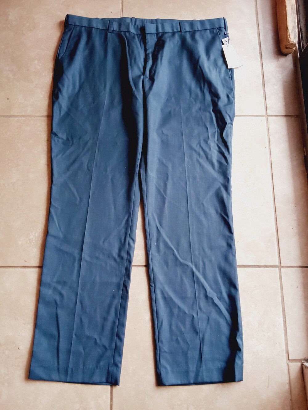 Perry Ellis Men's Pants Size 40x32 NWT Blue Dress Pants